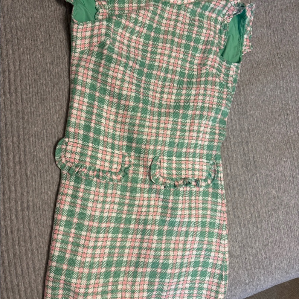 The Beaufort Bonnet Company Mint Plaid Mini Dress - Picture 4 of 4